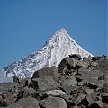 wystający majestatyczny Weisshorn